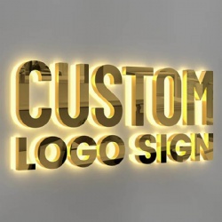 3D illuminated Letter Business Signage Acrylic Light up Electronic Sign